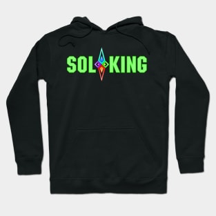 SOL KING LOGO - GREEN TEXT Hoodie